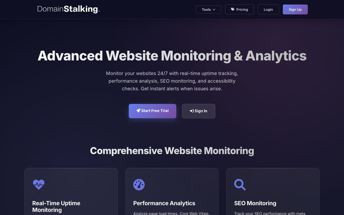 DomainStalking homepage