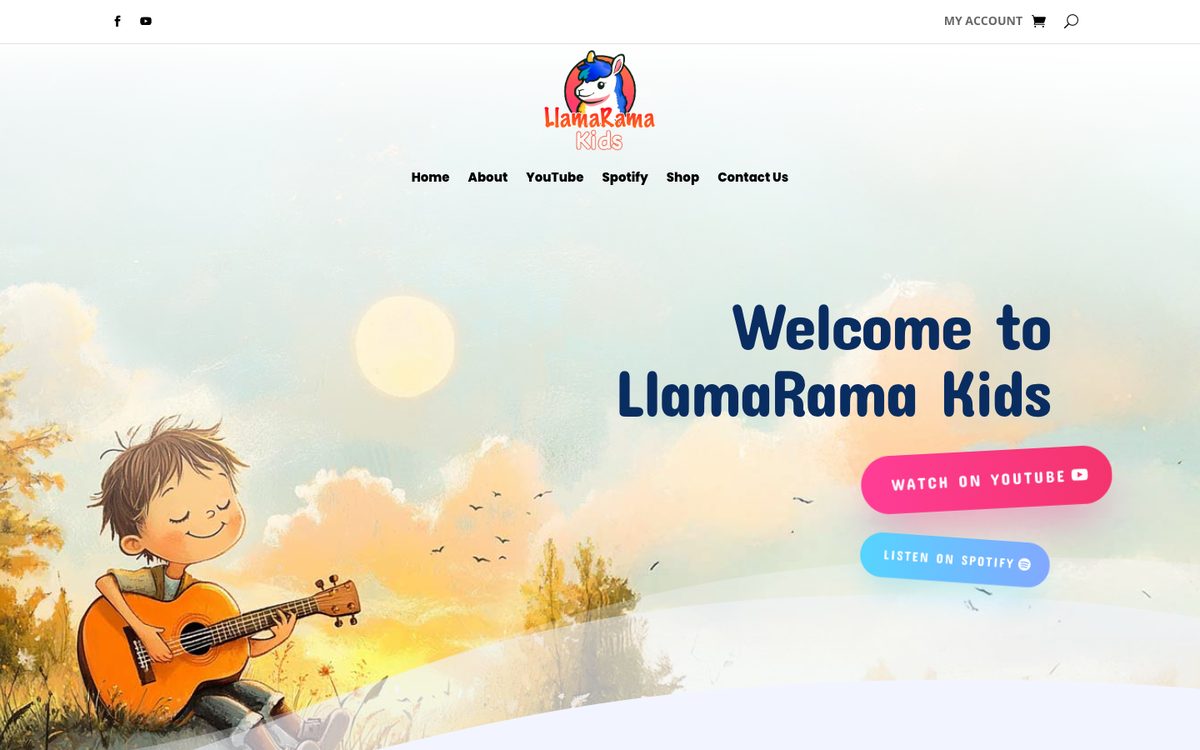 LlamaRama Kids homepage