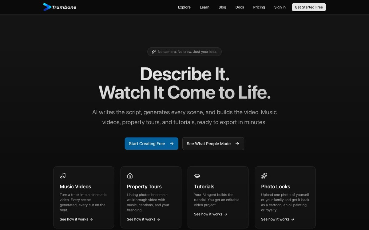 Trumbone homepage