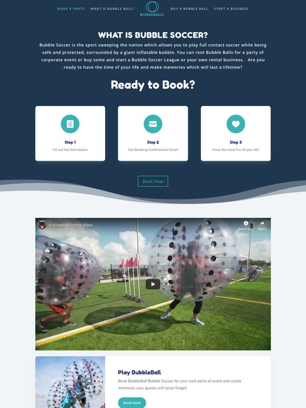 Bubble Balls, website