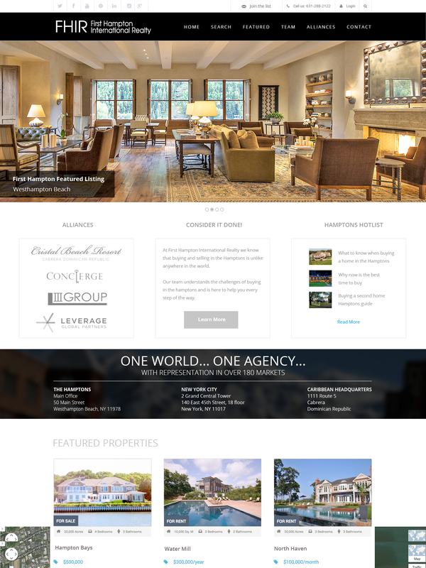 Homepage design