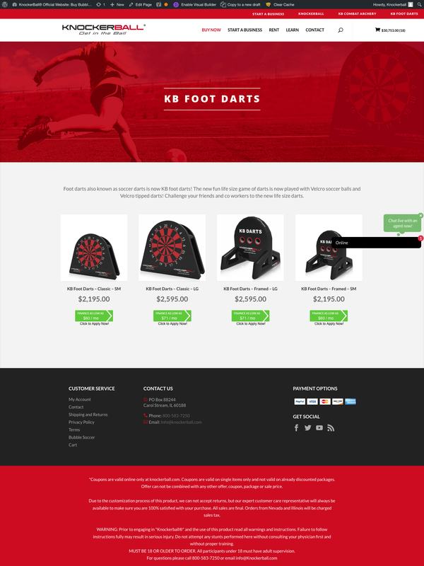 KnockerBall, website