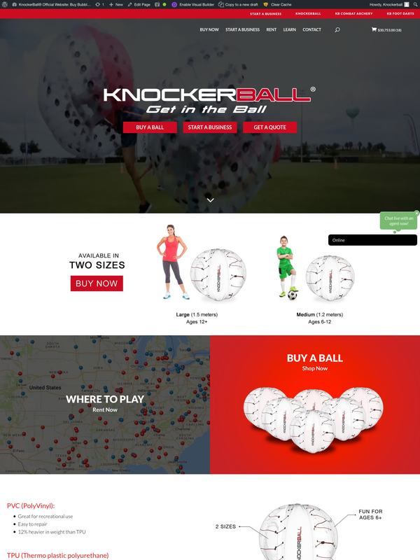 KnockerBall, website
