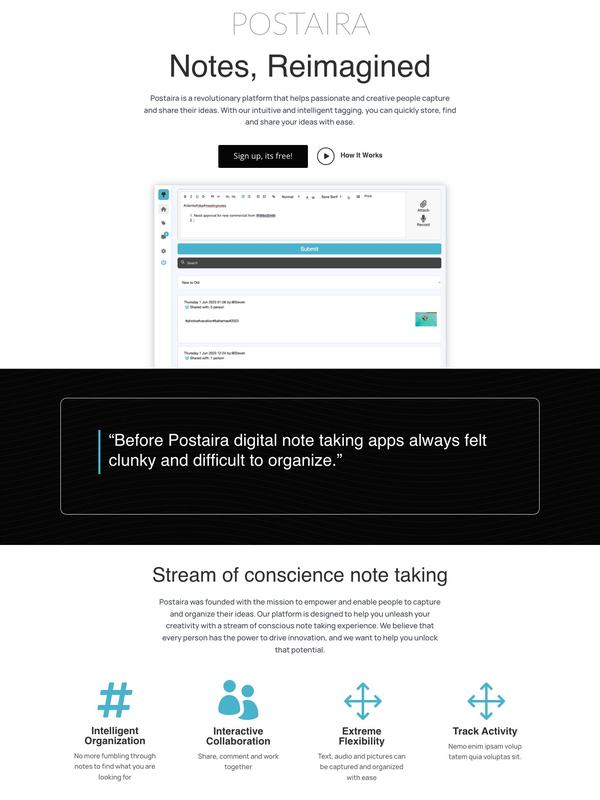 Postaira, website