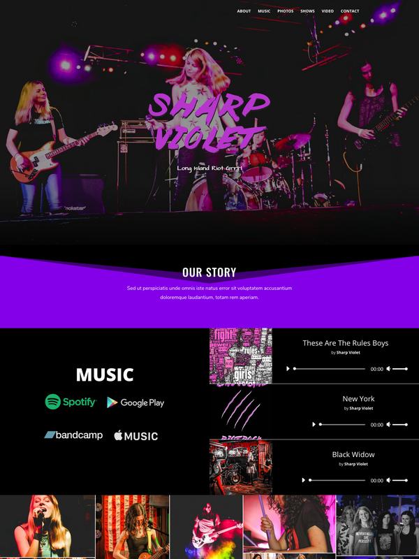 Sharp Violet, website