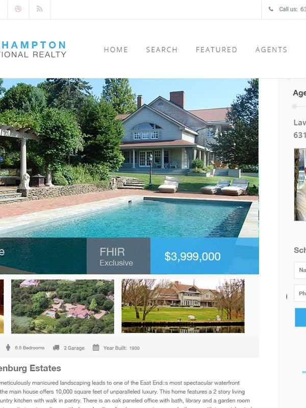 Listing page design