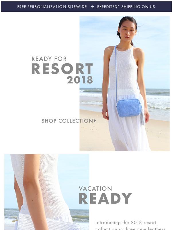 Email: Introducing Resort 2018 Expedited Shipping on us