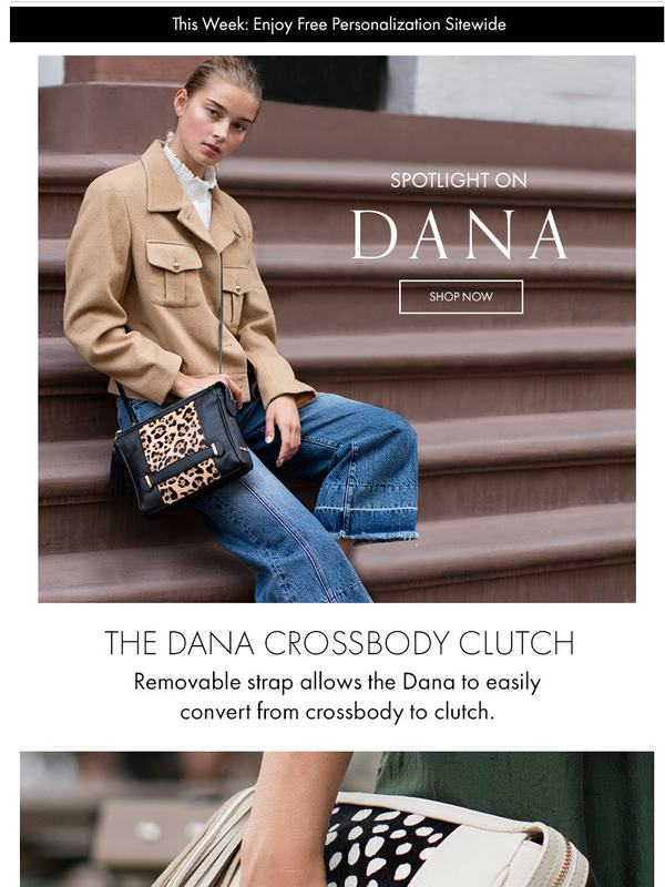 Email: Spotlight on Dana Free Personalization Sitewide