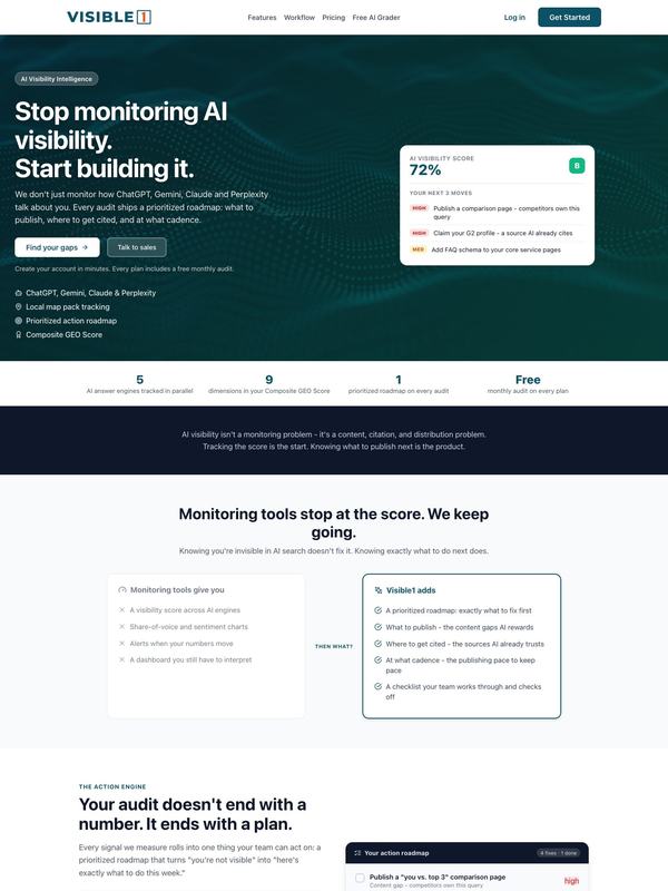 Visible1, website