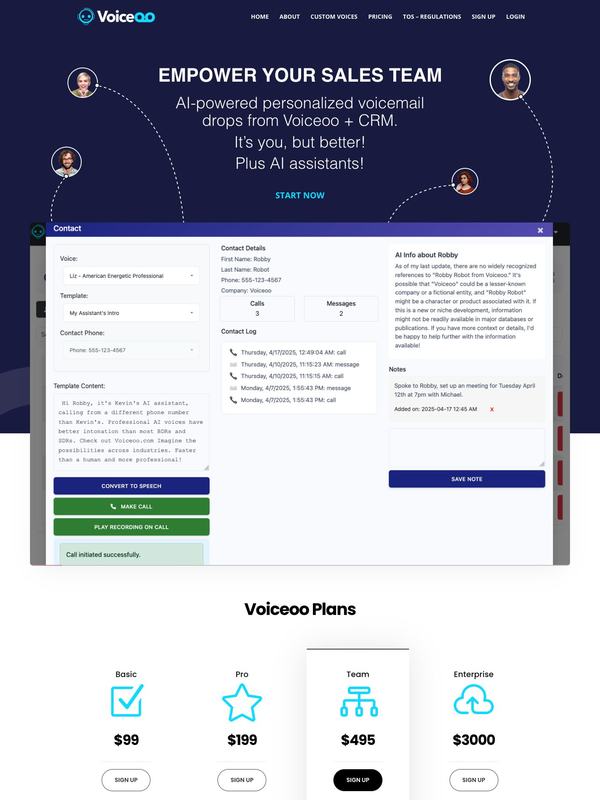 Voiceoo, website